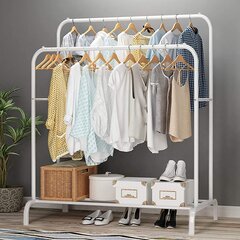 Двустворчатый шкаф-стеллаж цена и информация | Вешалки для одежды | kaup24.ee