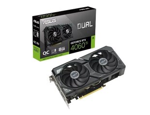 Asus Dual GeForce RTX 4060 Ti SSD OC Edition (90YV0JS0-M0NA00) hind ja info | Videokaardid (GPU) | kaup24.ee