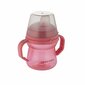 Silikoontilaga joogipudel Canpol Babies FirstCup, roosa, 6 kuud+, 150 ml цена и информация | Lutipudelid ja aksessuaarid | kaup24.ee