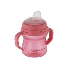 Silikoontilaga joogipudel Canpol Babies FirstCup, roosa, 6 kuud+, 150 ml hind ja info | Lutipudelid ja aksessuaarid | kaup24.ee