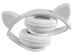 Juhtmeta LED-kõrvaklapid, valged hind ja info | Kõrvaklapid | kaup24.ee