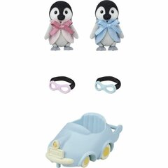 Kujude komplekt Sylvanian Families Penguin Babies Ride 'n Play hind ja info | Poiste mänguasjad | kaup24.ee
