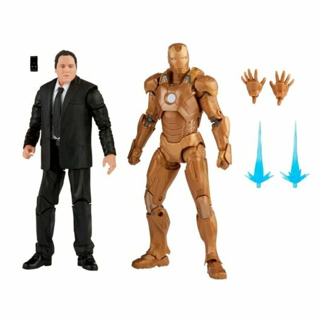 Kujude komplekt Happy Hogan and Iron Man Hasbro Casual цена и информация | Poiste mänguasjad | kaup24.ee