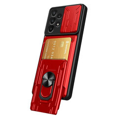 Samsung galaxy a25 5g, camshield rahakoti ümbris, punane hind ja info | Etui Mobiiltelefonid, foto-, videokaamerad | kaup24.ee