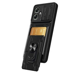Motorola moto g54, camshield rahakoti ümbris, must hind ja info | Telefoni kaaned, ümbrised | kaup24.ee
