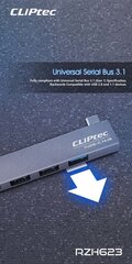 Cliptec Conquer RZH623 цена и информация | Адаптер Aten Video Splitter 2 port 450MHz | kaup24.ee