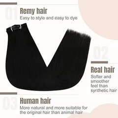 Наращивание волос на заколках Fshine Remy 50см, 120г цена и информация | Аксессуары для волос | kaup24.ee