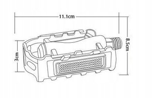 Alumiiniumist jalgrattapedaalid цена и информация | Другие запчасти для велосипеда | kaup24.ee