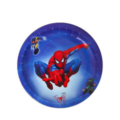 Ühekordsed taldrikud Ämblikmees (Spiderman), 18 cm, 10 tk hind ja info | Ühekordsed nõud | kaup24.ee