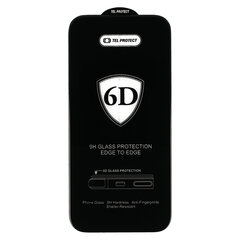 Закаленное стекло 6D с полным клеем для IPHONE 13 PRO MAX, черный — упаковка из 10 шт. цена и информация | Защитные пленки для телефонов | kaup24.ee