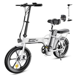 Электровелосипед Hitway BK5, 16", белый, 250Вт, 8,4Ач цена и информация | Электровелосипеды | kaup24.ee