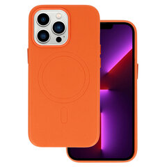 Кожаный чехол MagSafe для Iphone 14 Pro Max Оранжевый цена и информация | Чехлы для телефонов | kaup24.ee