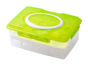 Konteiner / munakarp külmkapi jaoks 24 tk - roheline цена и информация | Посуда для хранения еды | kaup24.ee