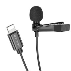 Петличный микрофон Borofone BFK11 Elegant Type C черный цена и информация | Микрофоны | kaup24.ee