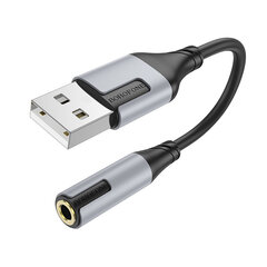 Borofone Adapter BV19 Creator Audio 2 in 1 - USB to 2xjack 3,5mm - black цена и информация | Адаптеры и USB-hub | kaup24.ee