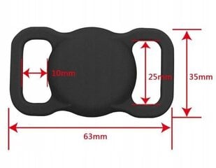 Silikoonist kandik airtag, lemmiklooma rihma kandik, 5 цена и информация | Ошейники, подтяжки для собак | kaup24.ee