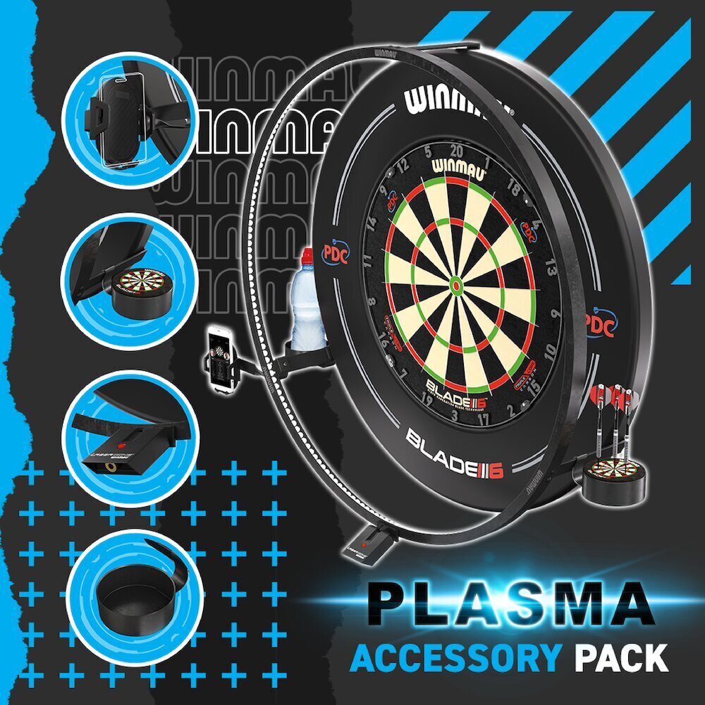 Valgustustarvikud Winmau Plasma, must hind ja info | Noolemängud | kaup24.ee