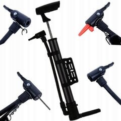 Mini jalgrattapump 8 bar alumiiniumist цена и информация | Насосы для велосипеда | kaup24.ee