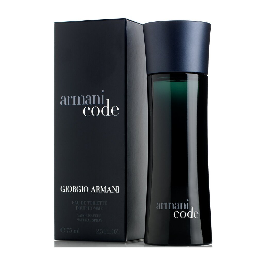 Giorgio Armani Black Code EDT meestele 75 ml цена и информация | Meeste parfüümid | kaup24.ee