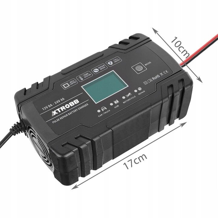 Auto aku laadija, 12/24V hind ja info | Turvasüsteemid ja 12V seadmed | kaup24.ee