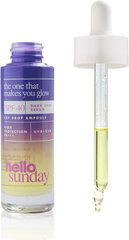 Näoseerum laikude vastu Hello Sunday The One That Makes You Glow Dark Spot SPF 40, 30 ml цена и информация | Сыворотки для лица, масла | kaup24.ee