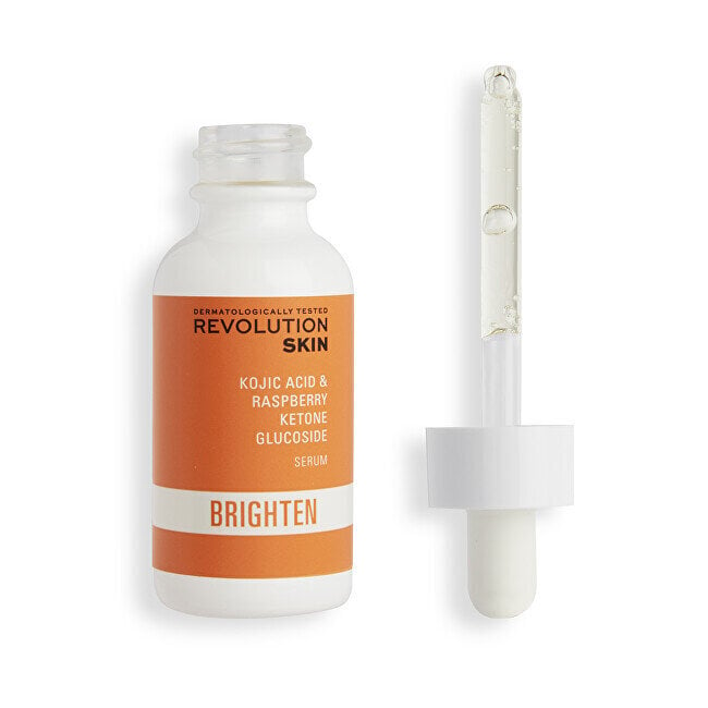 Kirgastav seerum Revolution Skincare Kojic Acid & Raspberry Ketone Glucoside, 30 ml hind ja info | Näoõlid, seerumid | kaup24.ee