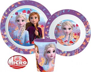 Nõudekomplekt Disney Frozen , 3-osaline цена и информация | Детская посуда, контейнеры для молока и еды | kaup24.ee