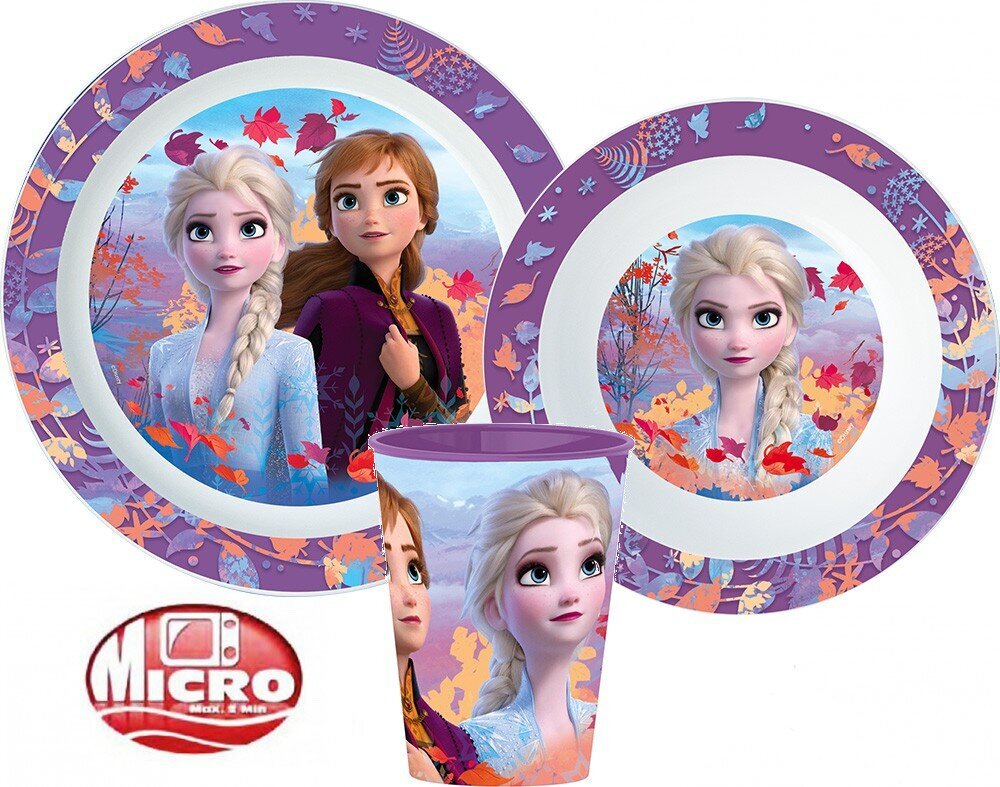 Nõudekomplekt Disney Frozen , 3-osaline цена и информация | Laste sööginõud | kaup24.ee