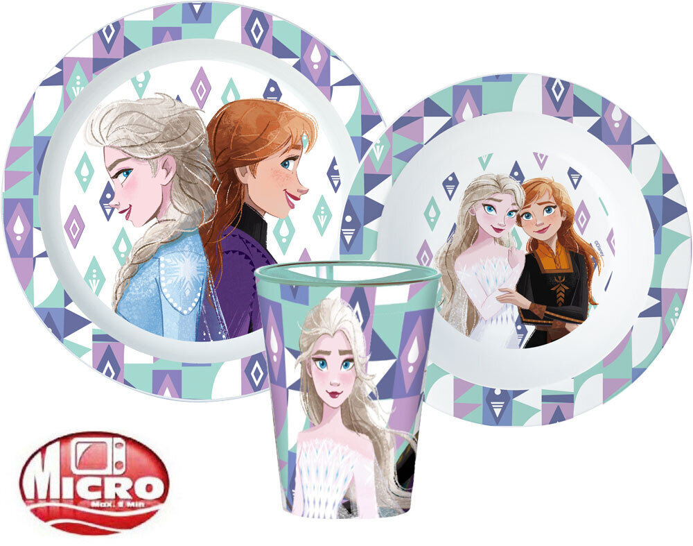 Nõudekomplekt Disney Frozen Ice Magic , 3-osaline hind ja info | Laste sööginõud | kaup24.ee