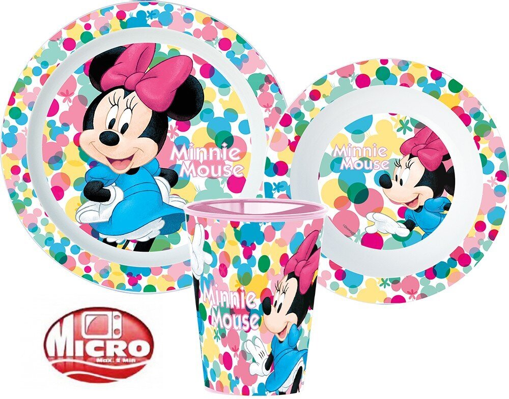 Nõudekomplekt Disney Minnie , 3-osaline цена и информация | Laste sööginõud | kaup24.ee