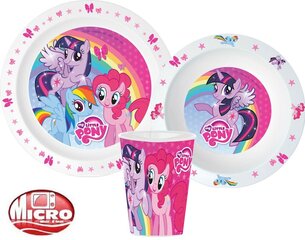 Детский набор посуды  My Little Pony , 3 части цена и информация | Детский столовый сервиз | kaup24.ee