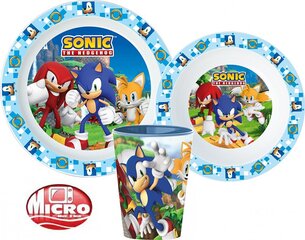 Nõudekomplekt Sonic the Hedgehog , 3-osaline hind ja info | Laste sööginõud | kaup24.ee