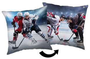 Dekoratiivne padi Ice Hockey 40x40 cm hind ja info | Dekoratiivpadjad ja padjakatted | kaup24.ee