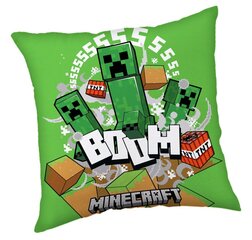 Декоративная подушка Minecraft Creeper Boom  40*40 цена и информация | Декоративные подушки и наволочки | kaup24.ee