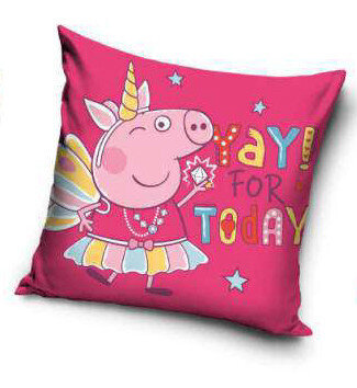 Dekoratiivne padi Peppa Pig Yay 40x40 cm hind ja info | Dekoratiivpadjad ja padjakatted | kaup24.ee