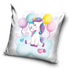 Dekoratiivne padi Unicorn Balloon 40x40 cm hind ja info | Dekoratiivpadjad ja padjakatted | kaup24.ee