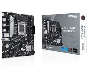 Asus Prime B760M-R D4 hind ja info | Emaplaadid | kaup24.ee