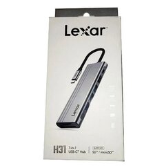 Lexar Hub 7-in-1 LPAH31N-RNHNG цена и информация | Адаптеры и USB-hub | kaup24.ee