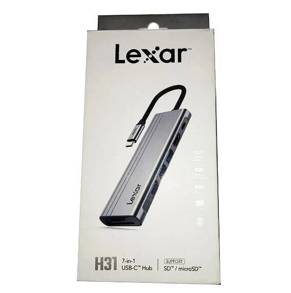 Lexar Hub 7-in-1 LPAH31N-RNHNG цена и информация | USB jagajad, adapterid | kaup24.ee