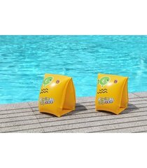 Täispuhutavad ujumiskätised Bestway Swim Safe, 25x15 cm, kollane цена и информация | Надувные и пляжные товары | kaup24.ee