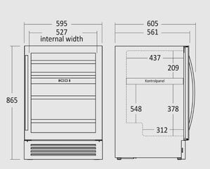 Scandomestic SV85B цена и информация | Холодильники | kaup24.ee