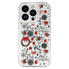 Чехол TEL PROTECT Christmas для Iphone 15 Pro Max Design 5, прозрачный цена и информация | Чехлы для телефонов | kaup24.ee