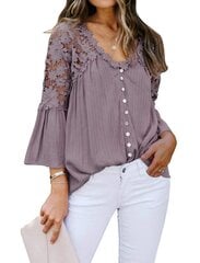 Блузка женская Aleumdr, фиолетовая цена и информация | Женские блузки, рубашки | kaup24.ee