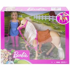 Кукла Барби с лошадью цена и информация | MUST Металлическая бутылочка с Ярким рисунком (без BPA) (500ml) для мальчиков от 3+ лет Серая с Машинкой | kaup24.ee