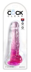 Peenise imitatsioon King Cock, 20 cm, roosa hind ja info | Dildod | kaup24.ee
