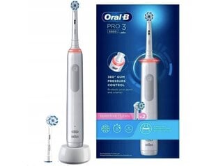 Oral-B Pro3 3000 White Sensi цена и информация | Электрические зубные щетки | kaup24.ee