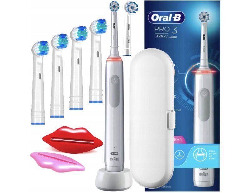 Oral-B Pro 3 3000 Sensitive Clean White hind ja info | Elektrilised hambaharjad | kaup24.ee