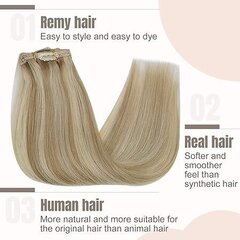 Наращивание волос с зажимами Fshine, 120г, 60см цена и информация | Аксессуары для волос | kaup24.ee