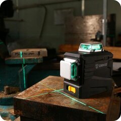Крестовой самовыравнивающийся лазер DEKO 3D 360° 30M DKLL12PB2 цена и информация | Механические инструменты | kaup24.ee