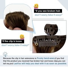 Наращивание волос с зажимами LaaVoo, 30см цена и информация | Аксессуары для волос | kaup24.ee
